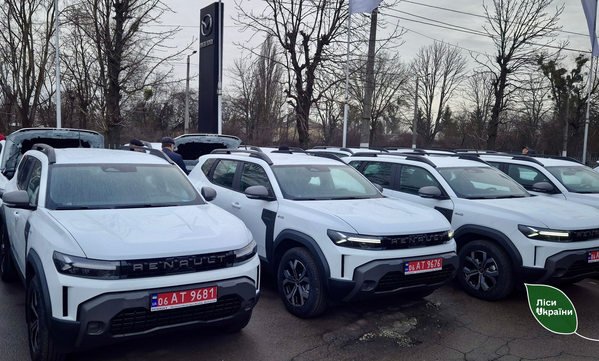 ДП “Ліси України” закупили для підрозділів філії “Центральний лісовий офіс” чергову партію нової техніки – 16 повнопривідних Renault Duster