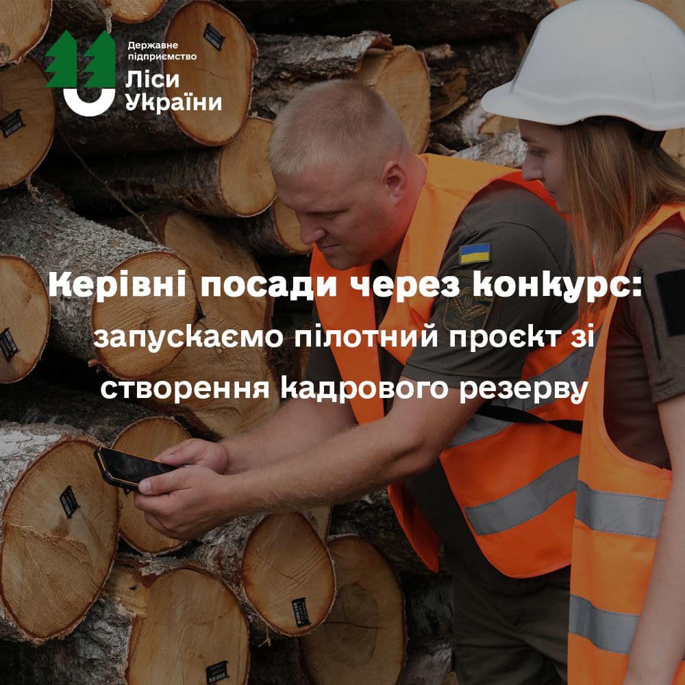 Керівні посади через конкурс: запускаємо пілотний проєкт зі створення кадрового резерву ДП «Ліси України»