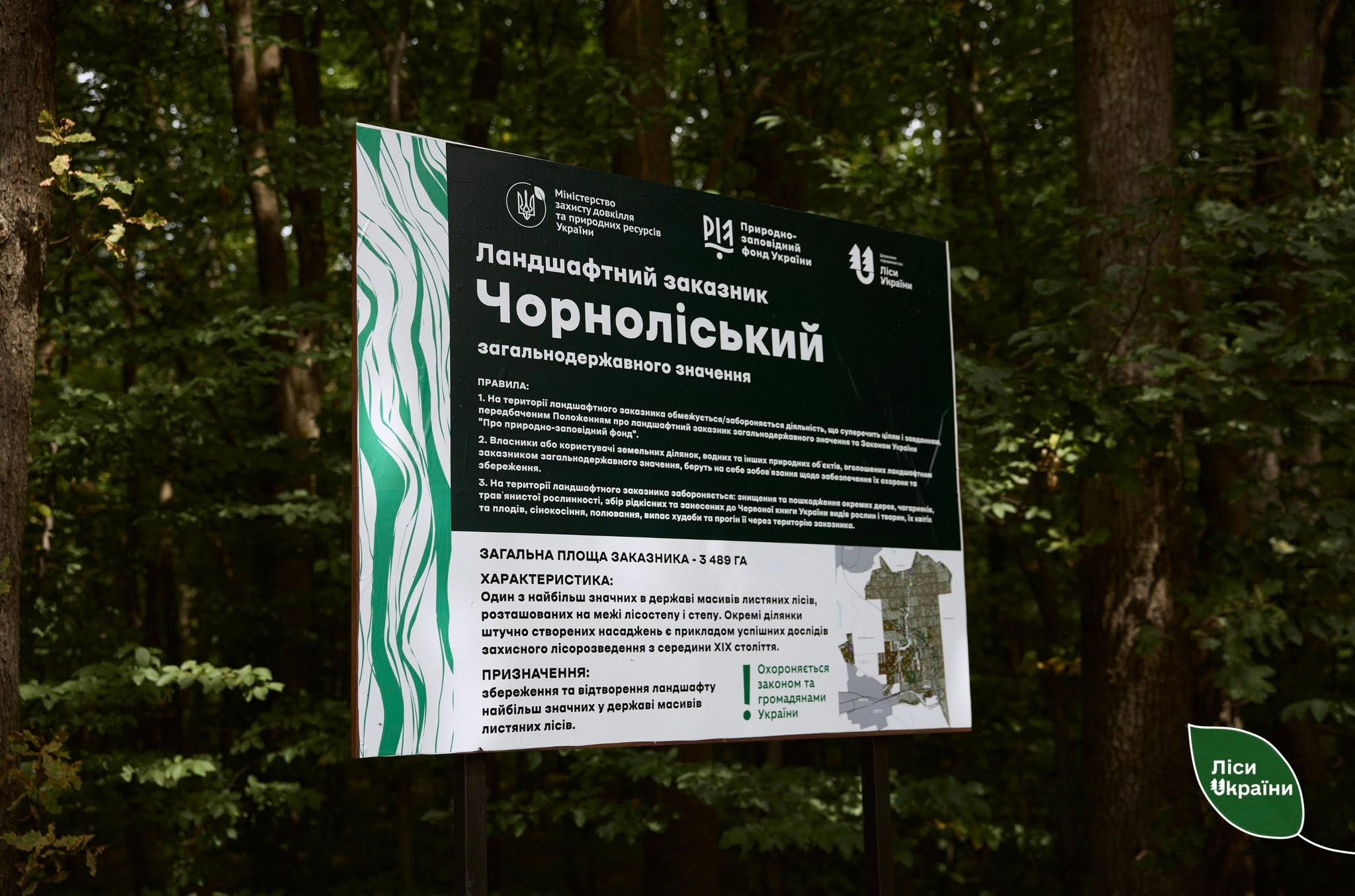 ДП “Ліси України” передає понад 12,8 тис. га лісів для створення першого на Кіровоградщині НПП “Чорний Ліс”